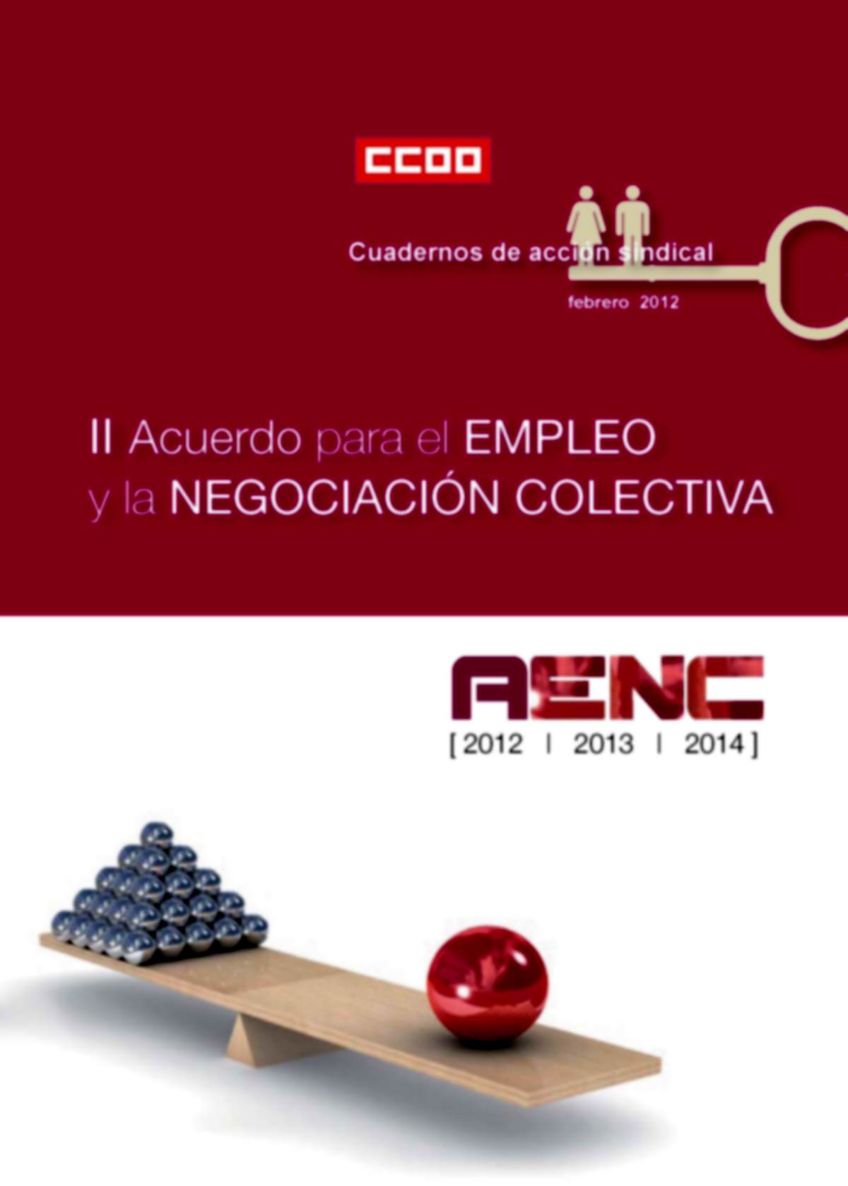 II Acuerdo para el Empleo y la Negociacin Colectiva.