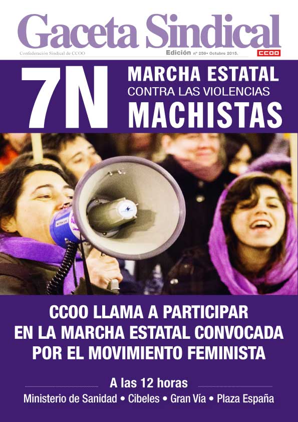 Gaceta Sindical n 259: Movilizaciones 7 de noviembre contra las violencias machistas