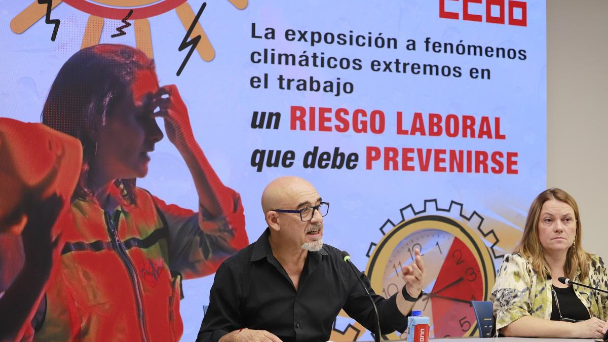 Mariano Sanz y Cristina Torres, durante la rueda de prensa.