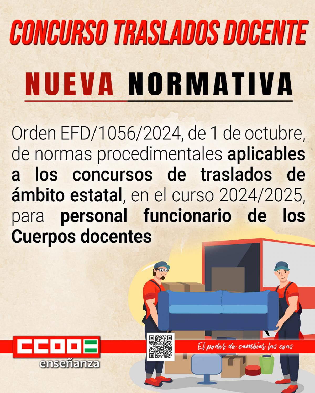 Concurso de traslados docentes 2024-25