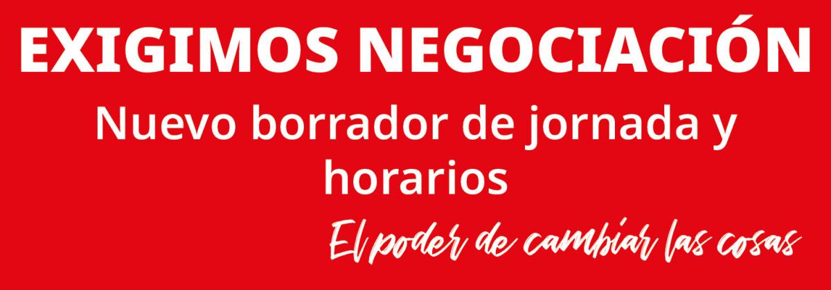 Negociacin jornada y horarios