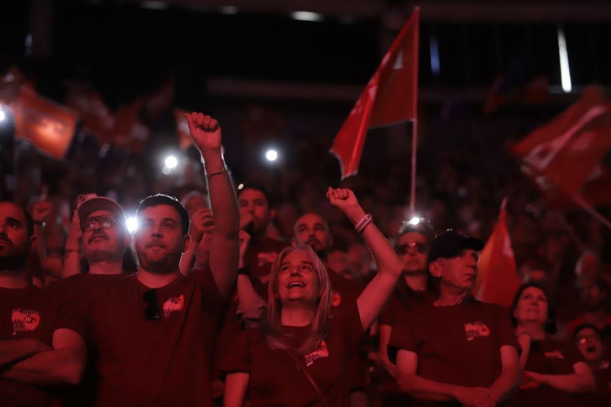 Imagen del acto sindical de Vistalegre (foto de Fran Lorente)