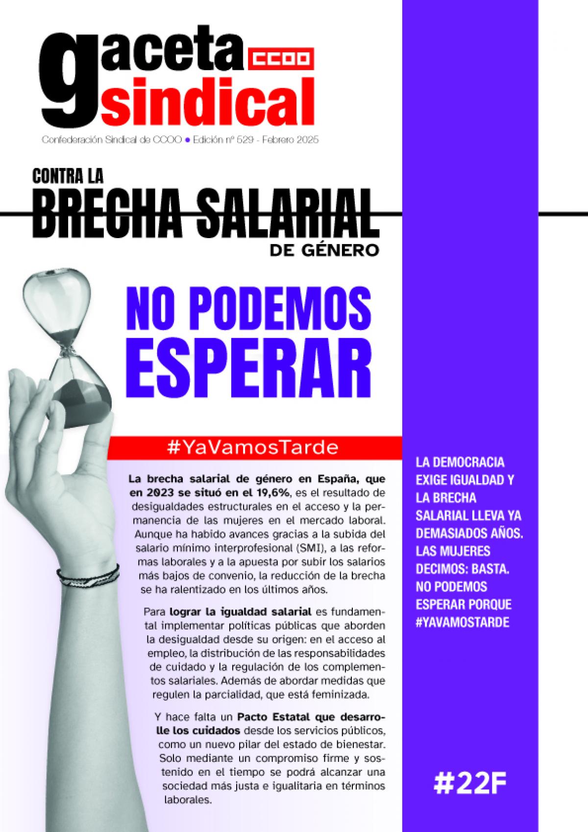 Portada de la Gaceta Sindical de Brecha