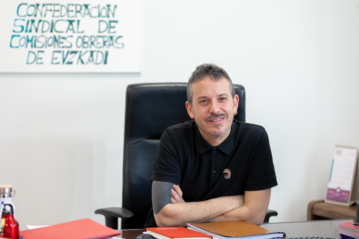 Santi Martínez Pérez es secretario general de CCOO de Euskadi (CCOO de Euskadi)