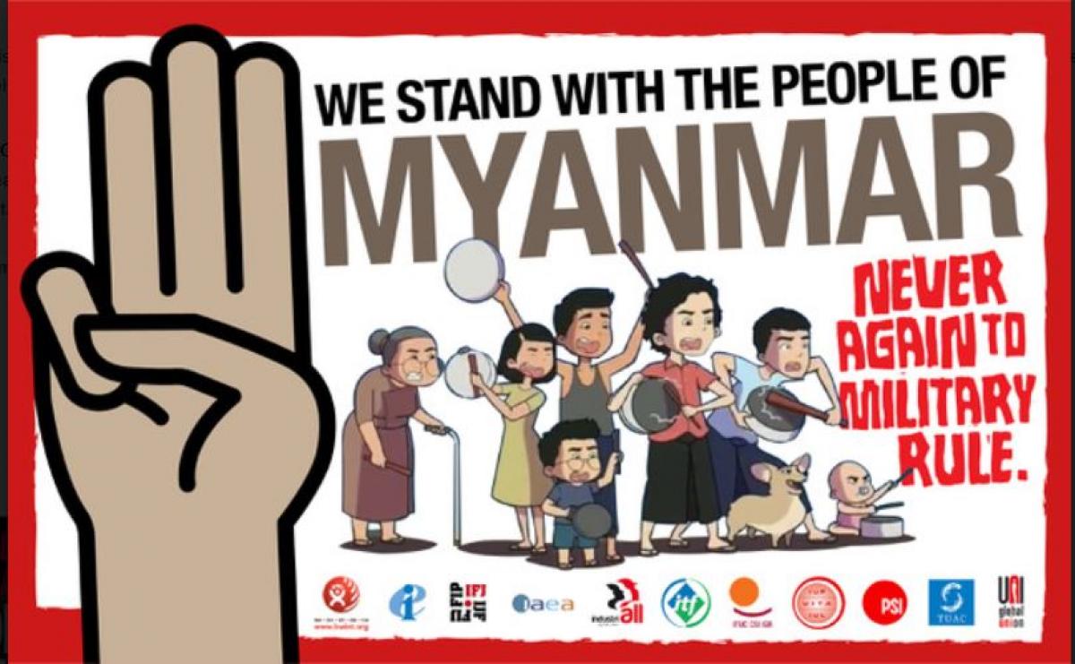 We stand with the people of Myanmar