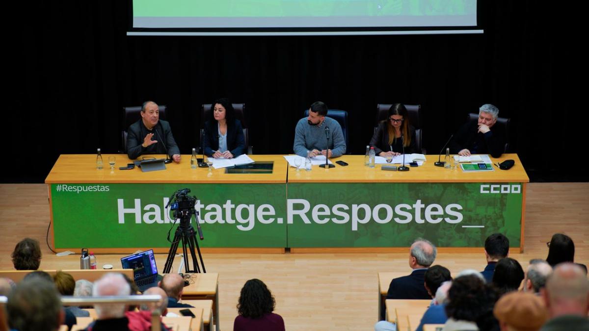 Durante las jornadas ‘Vivienda: respuestas’ organizadas por CCOO, el sindicato urgió a pasar de un modelo de "vivienda pública con final privado" a una protección permanente del parque público