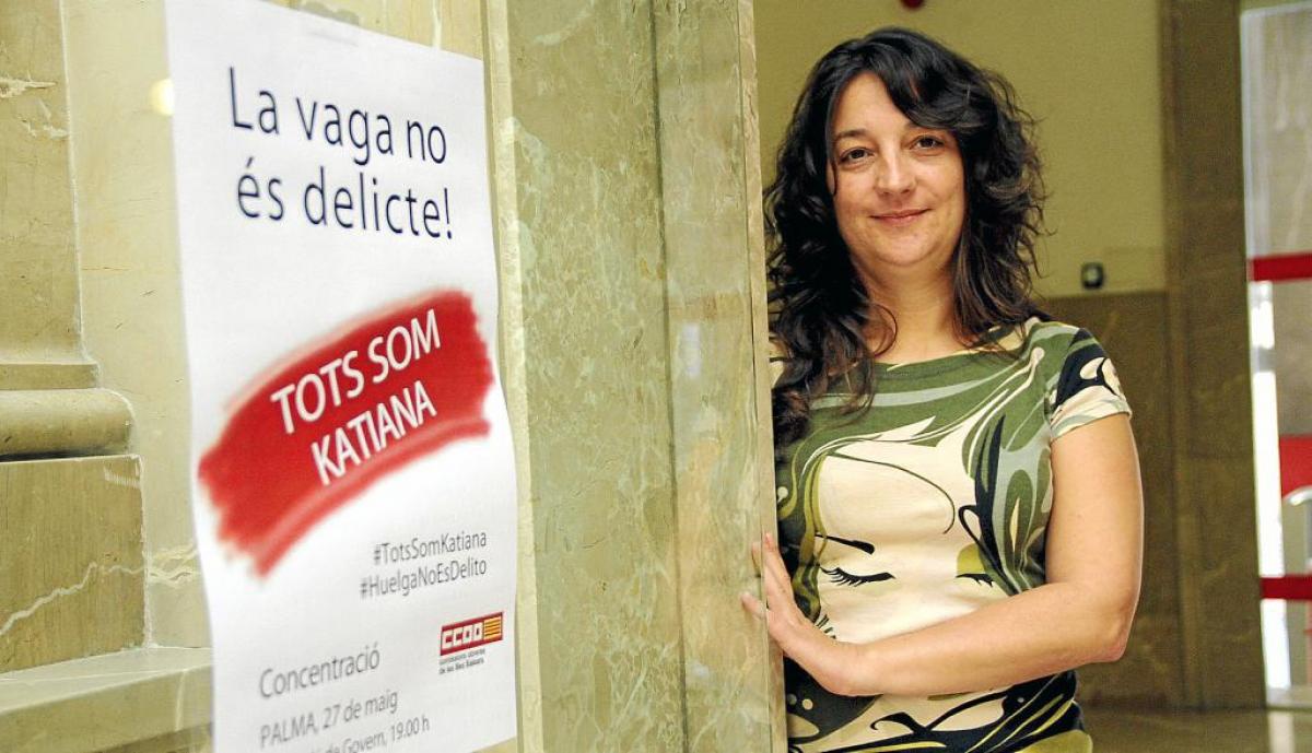 Katiana Vicens, quien fue secretaria general de CCOO Baleares entre 2009 y 2015.