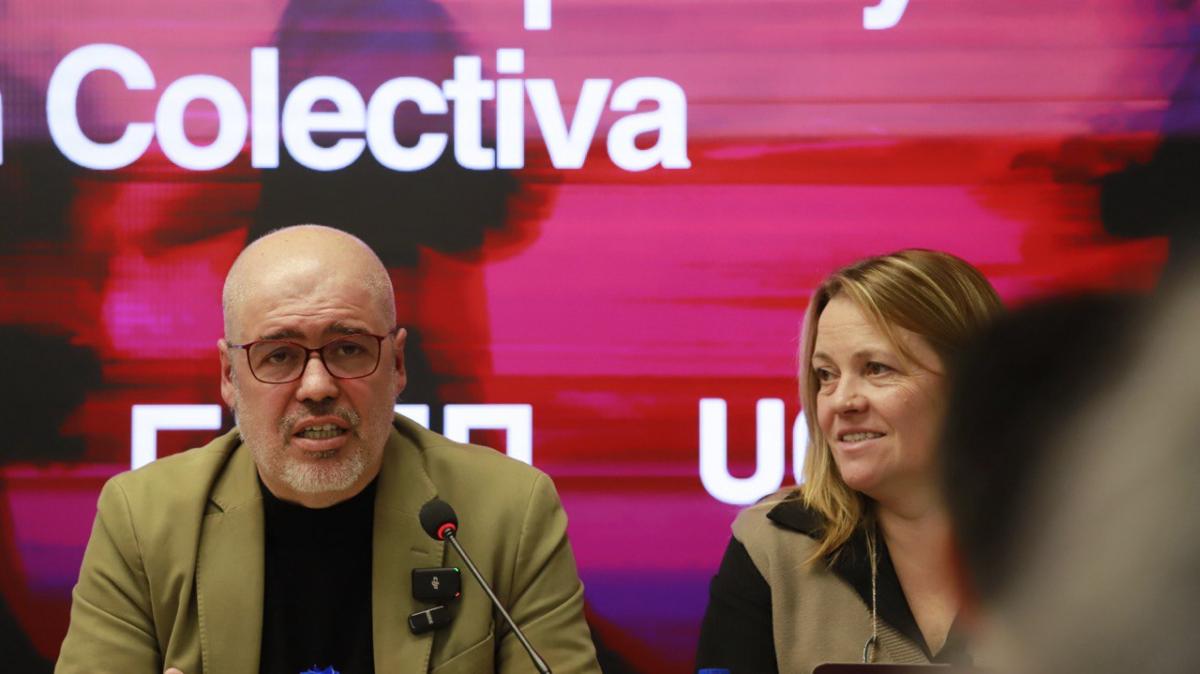 Unai Sordo, junto a Cristina Torre.