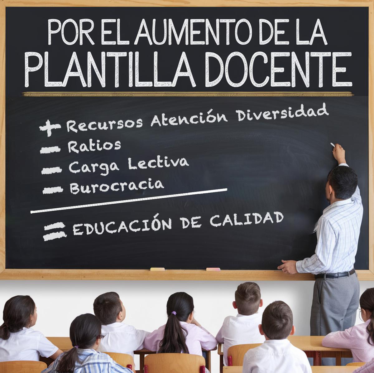 "POR EL AUMENTO DE PLANTILLAS"