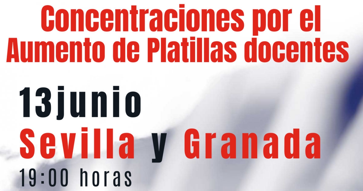 Concentraciones en Granada y Sevilla. 13 de Junio