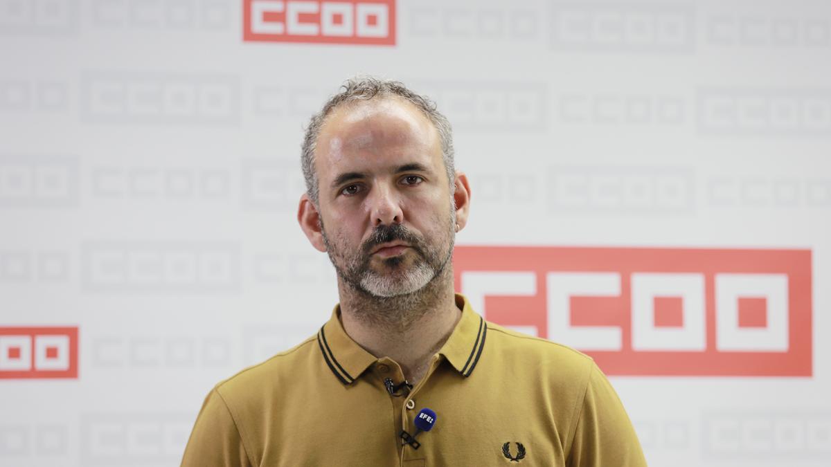 Carlos Gutiérrez, secretario de Estudios y Discurso de CCOO, valora los datos del paro del mes de mayo de 2026