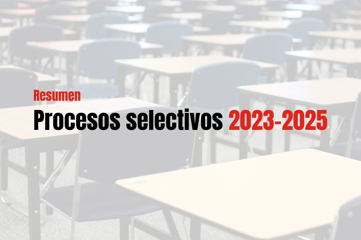 Resumen procesos selectivos 2023-2025